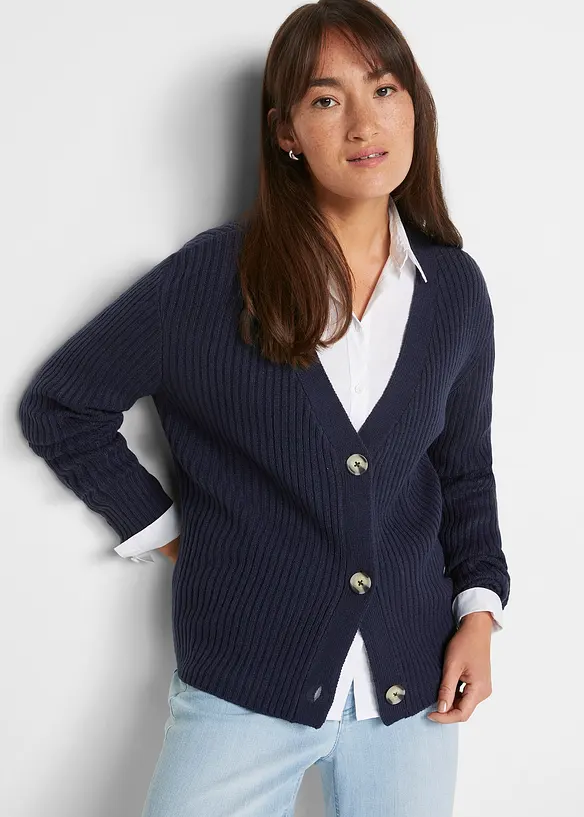 Geribt vest, bonprix