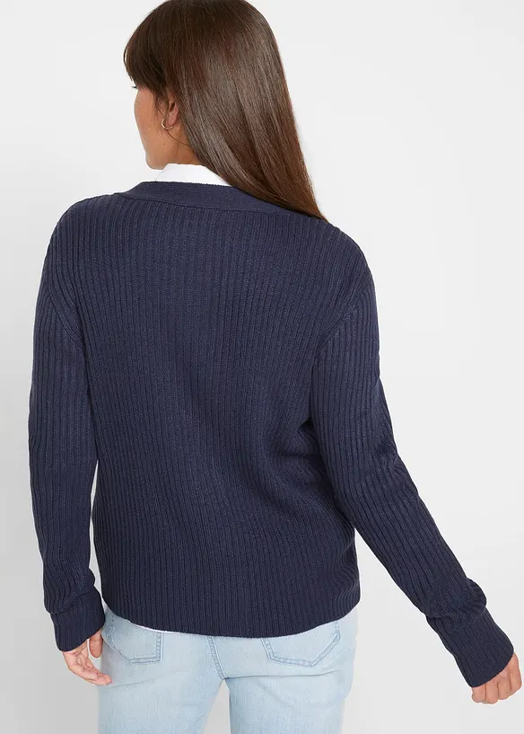 Geribt vest, bonprix