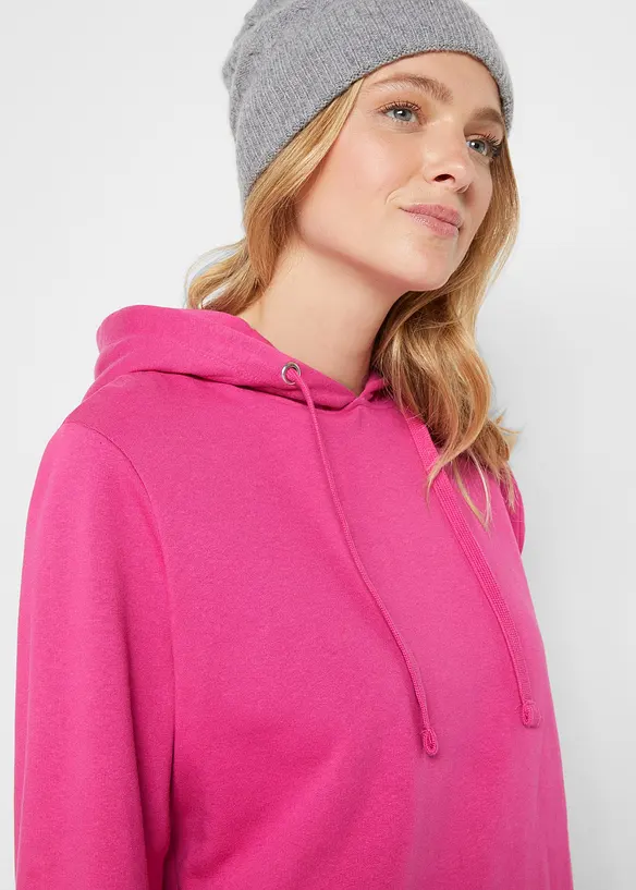 Basic hoodie van zacht frotté, bonprix