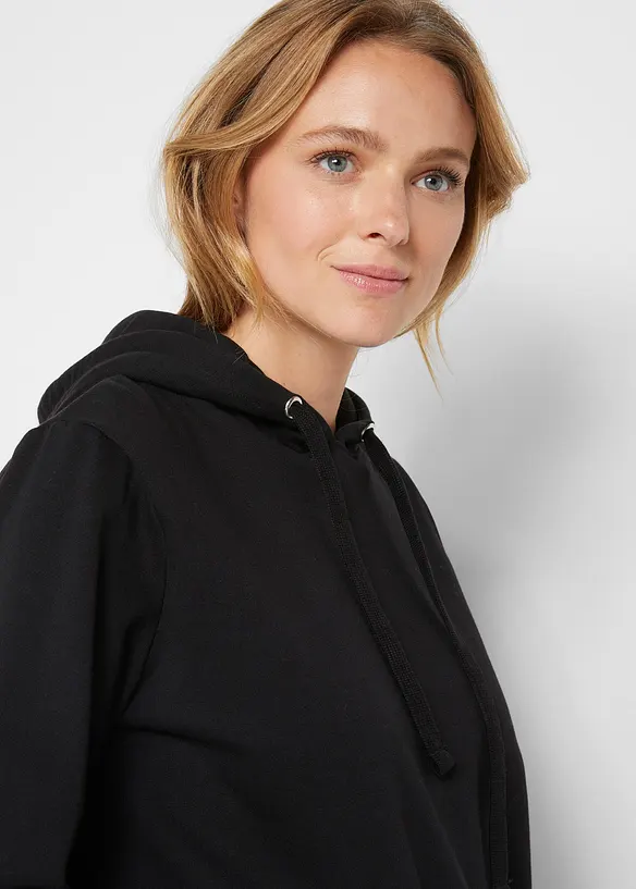 Basic hoodie van zacht frotté, bonprix