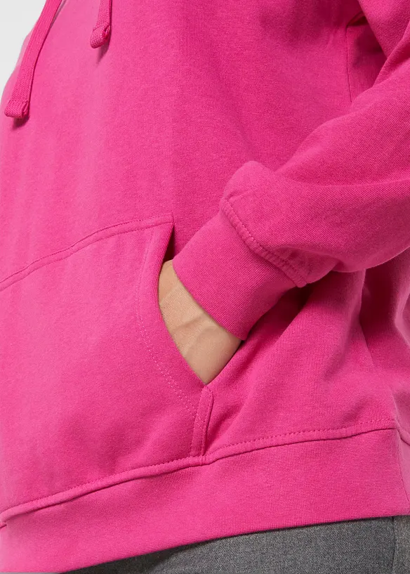 Basic hoodie van zacht frotté, bonprix