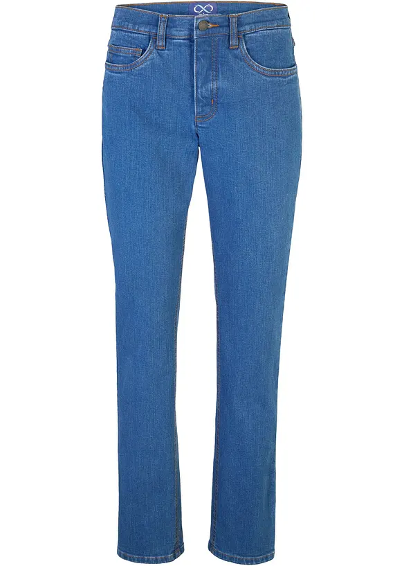 Essential basic stretch jeans, straight, John Baner JEANSWEAR
