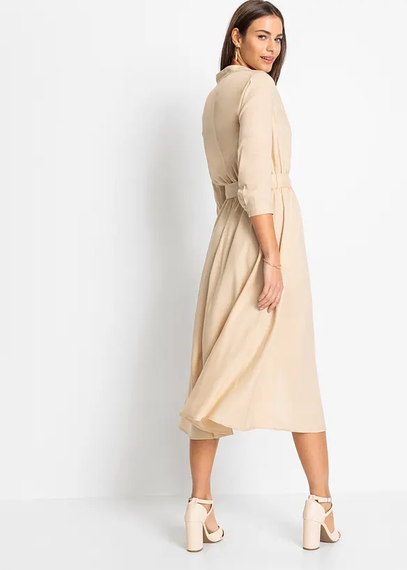 Midi jurk met 3/4 mouwen, BODYFLIRT
