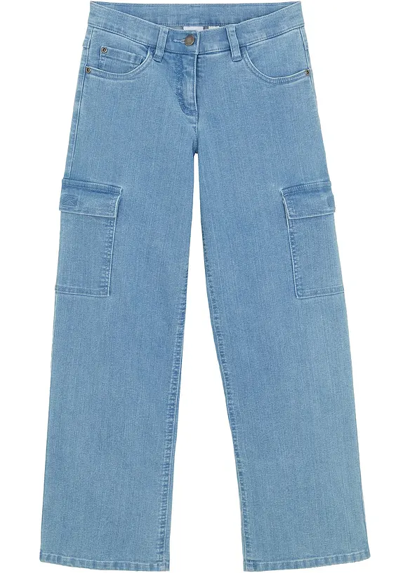 Meisjes cargo jeans, bonprix