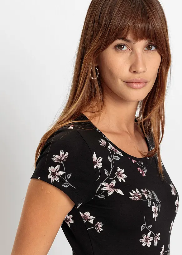 Jersey jurk in een viscosemix, bonprix