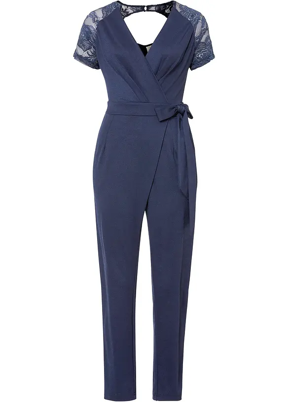 Jumpsuit met kant, bonprix