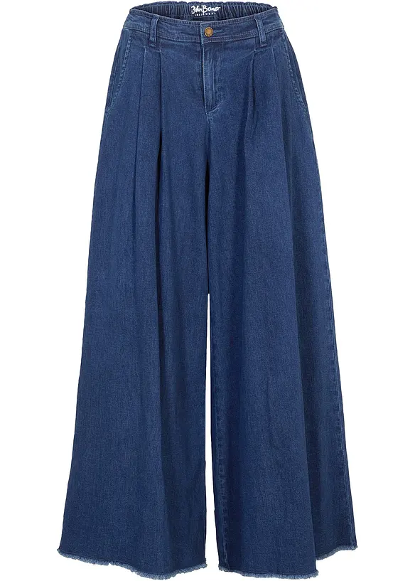 Wide leg jeans, broekrok, bonprix