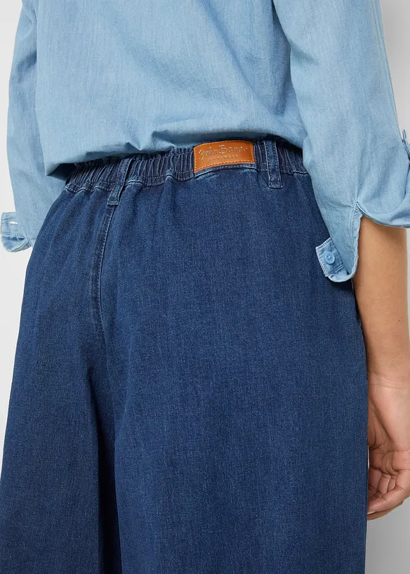 Wide leg jeans, broekrok, bonprix
