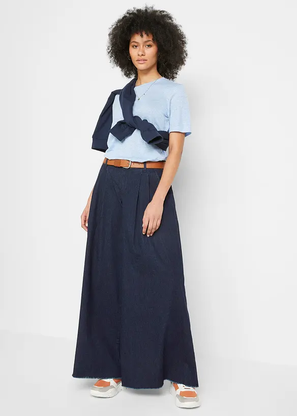 Wide leg jeans, broekrok, bonprix