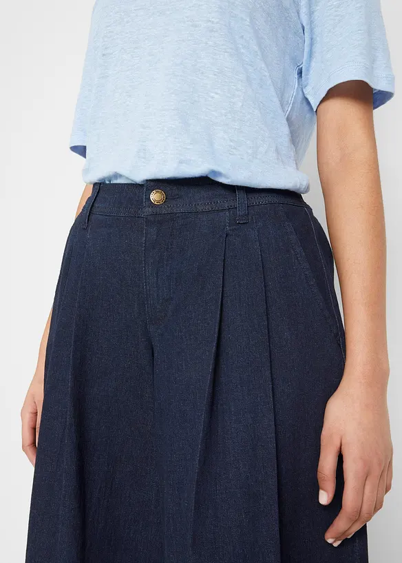 Wide leg jeans, broekrok, bonprix