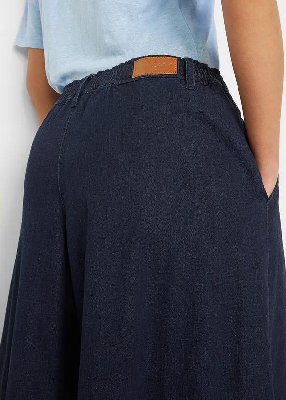 Wide leg jeans, broekrok, bonprix