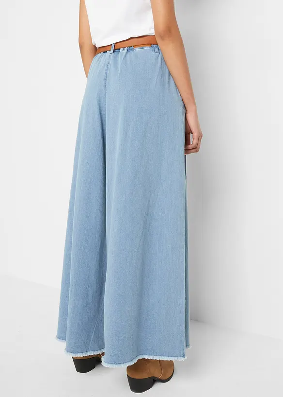 Wide leg jeans, broekrok, bonprix