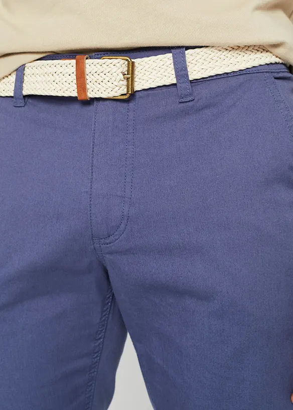 Regular fit chino met comfortband riem, straight, bonprix