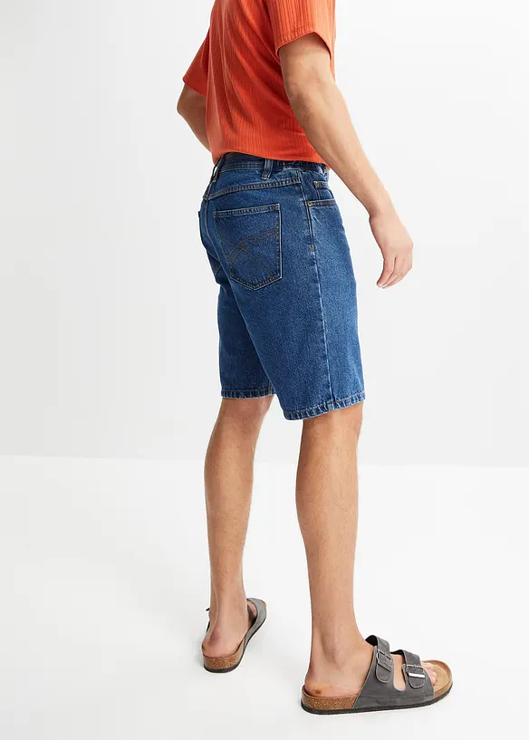 Jeans bermuda met comfort tailleband, classic fit, bonprix