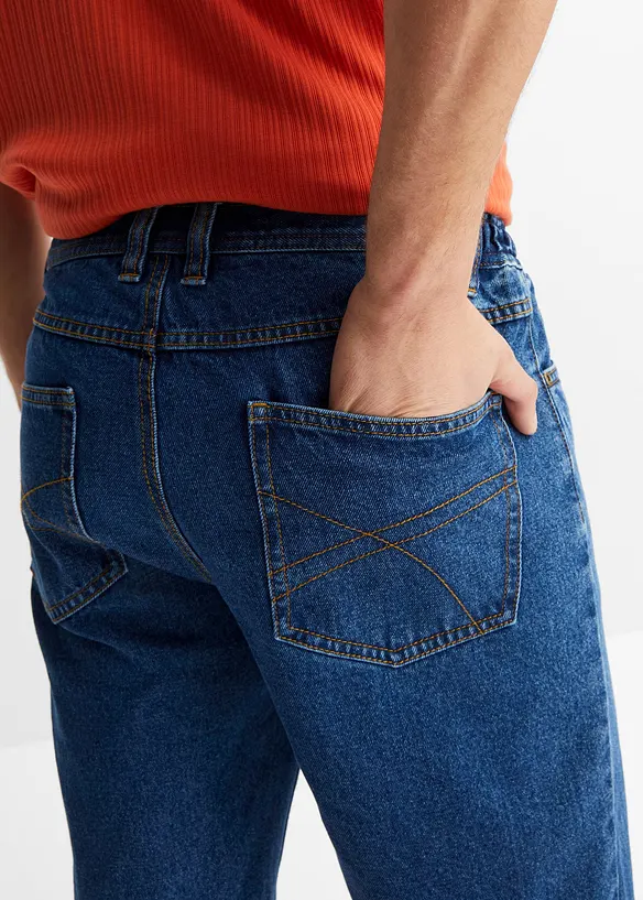 Jeans bermuda met comfort tailleband, classic fit, bonprix
