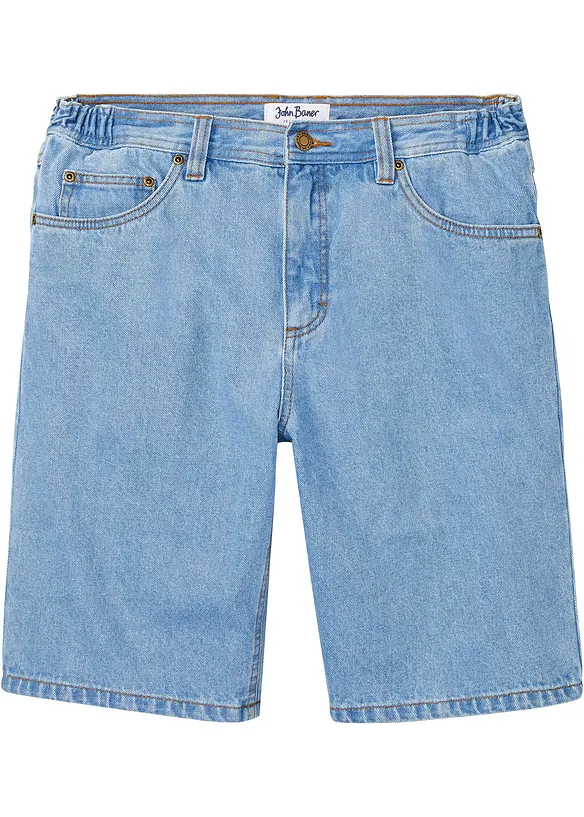 Jeans bermuda met comfort tailleband, classic fit, bonprix