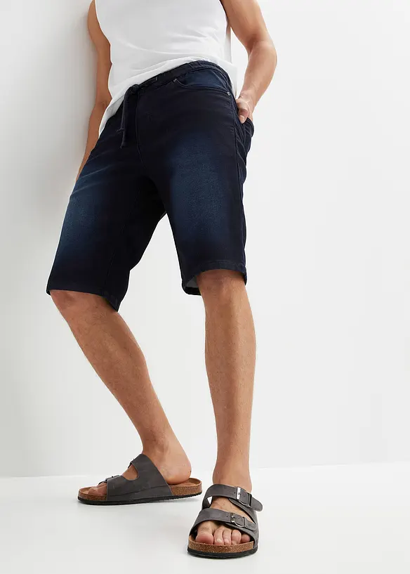 Sweat jeans bermuda met comfort fit, regular fit, bonprix