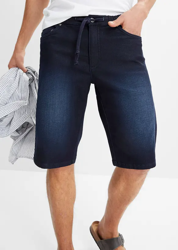 Sweat jeans bermuda met comfort fit, regular fit, bonprix
