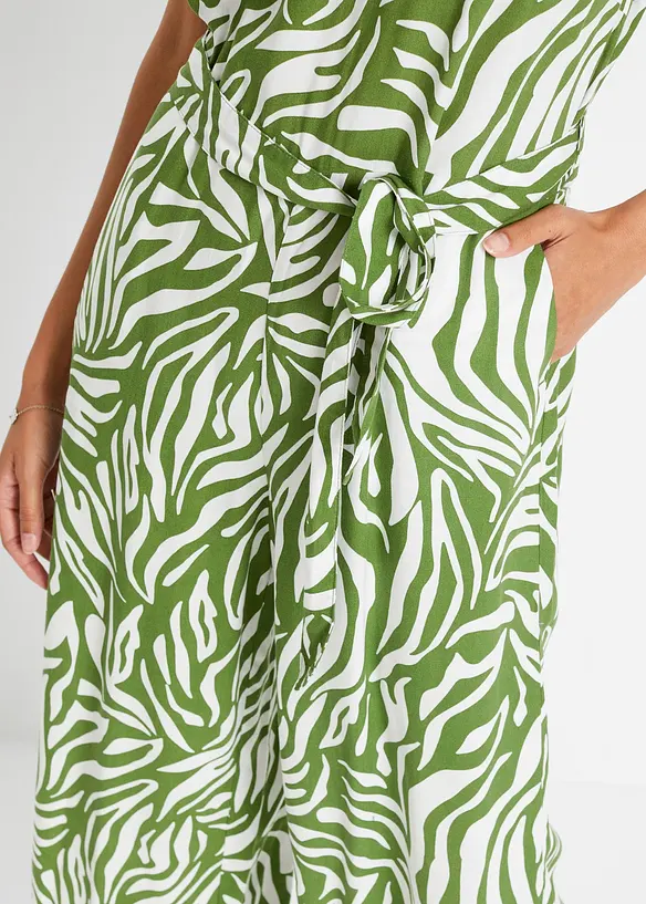 Jumpsuit met strikceintuur, bonprix