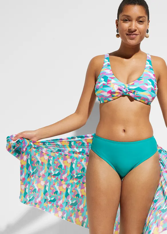 Bikini en pareo (3-dlg. set), bonprix