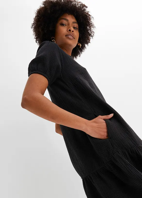 Mini jurk van mousseline, bonprix