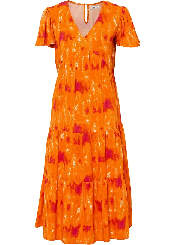 Midi jurk van viscose, bonprix