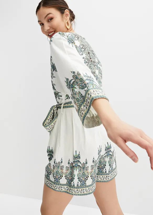 Playsuit met linnen, bonprix