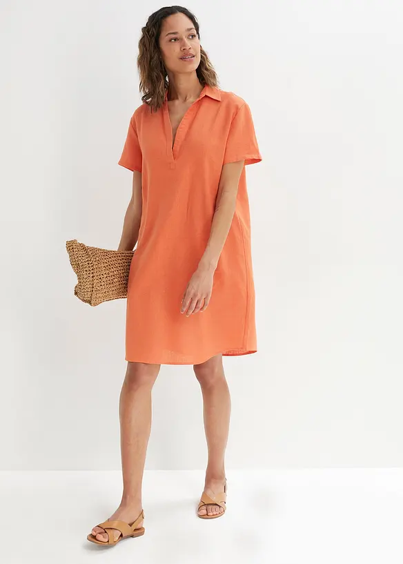 Lange tuniek van luchtige linnenmix, bonprix