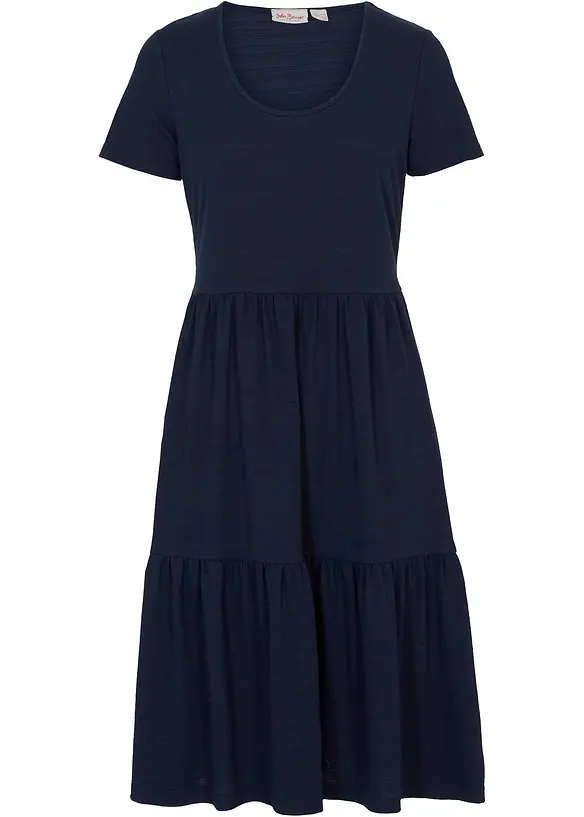 Shirtjurk met structuurpatroon van viscosemix, bonprix