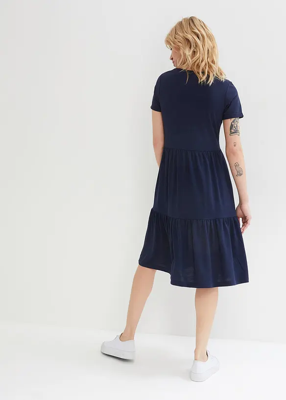 Shirtjurk met structuurpatroon van viscosemix, bonprix
