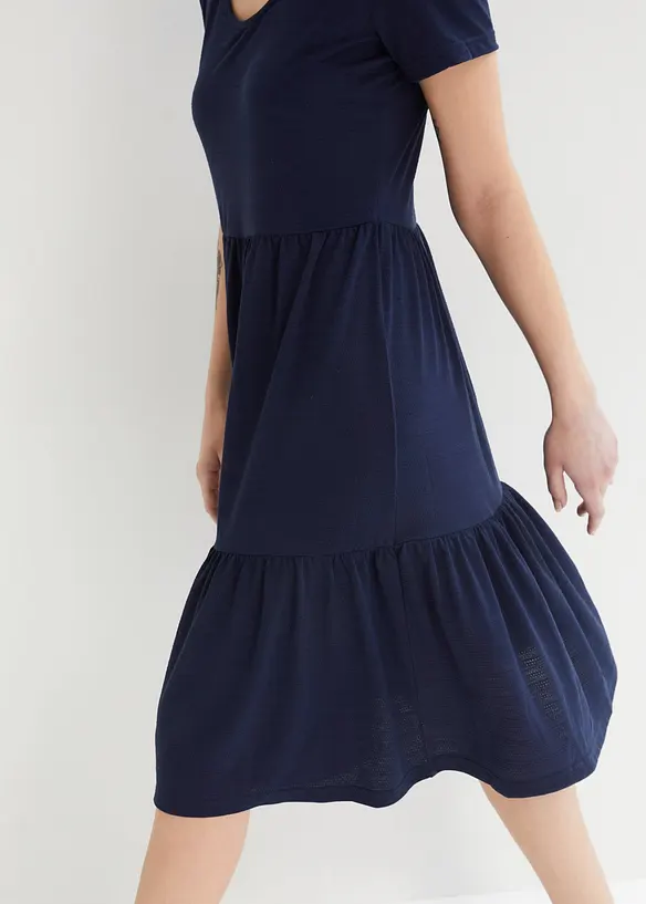 Shirtjurk met structuurpatroon van viscosemix, bonprix