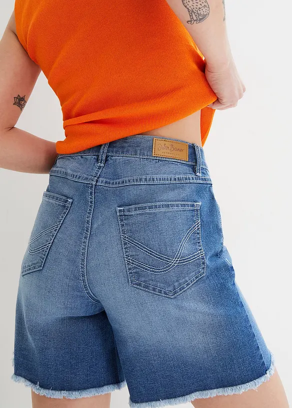 Stretch jeans short, mid waist, bonprix