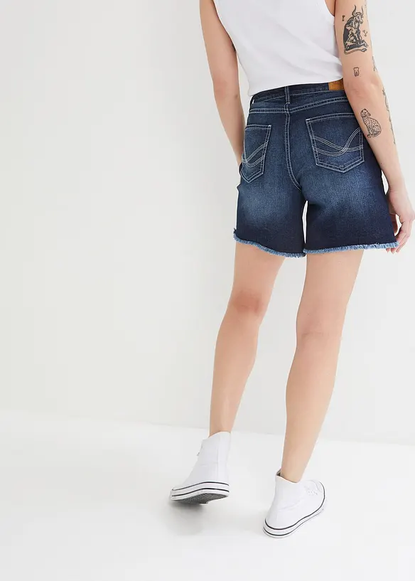 Stretch jeans short, mid waist, bonprix