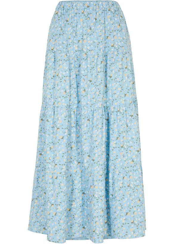 Maxi rok met volants, bonprix