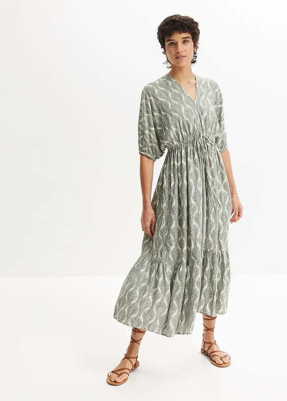 Maxi jurk van soepele viscose, bonprix