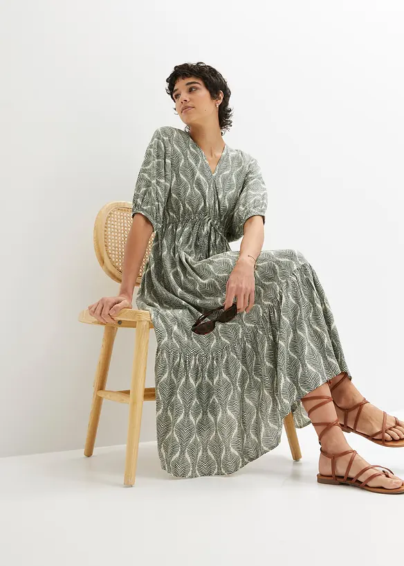 Maxi jurk van soepele viscose, bonprix