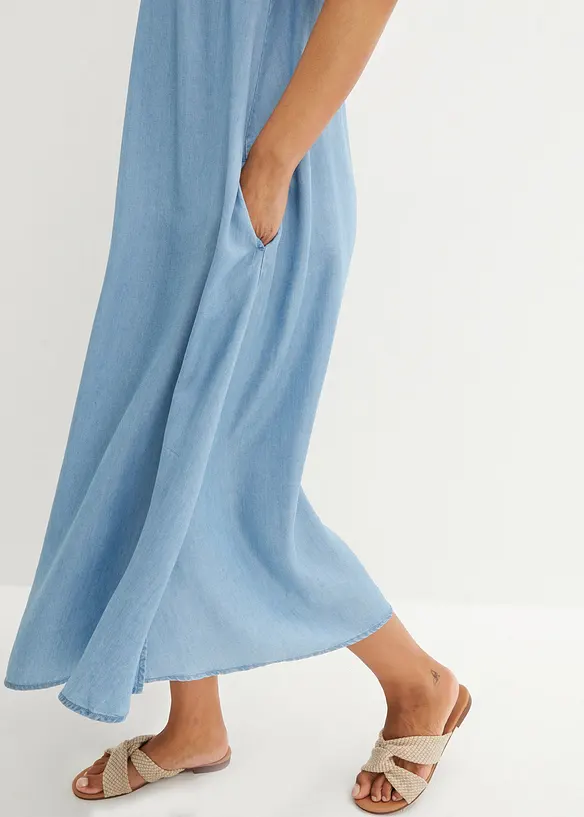 Spijkerjurk van soepel vallend lyocell, bonprix