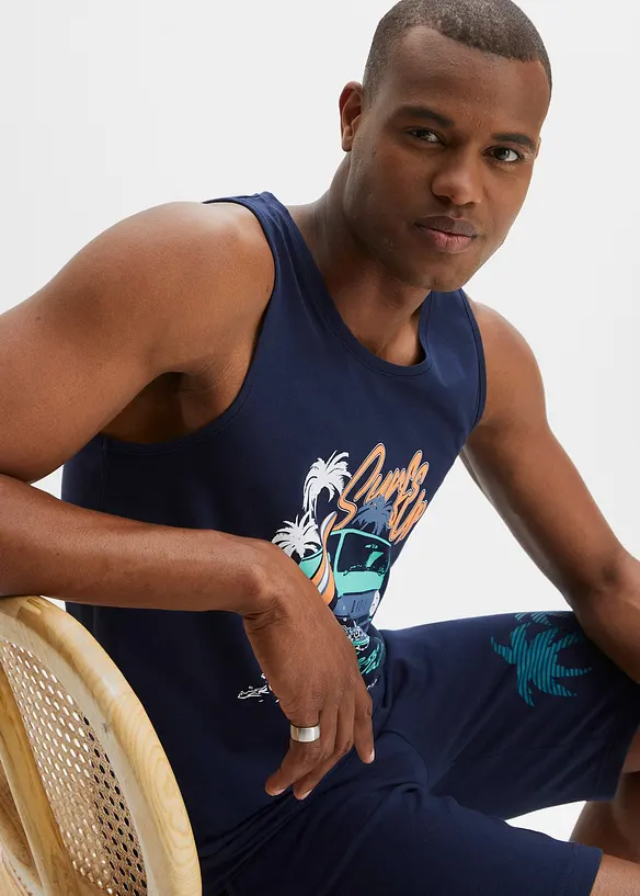 Tanktop (set van 2) van biologisch katoen, bonprix