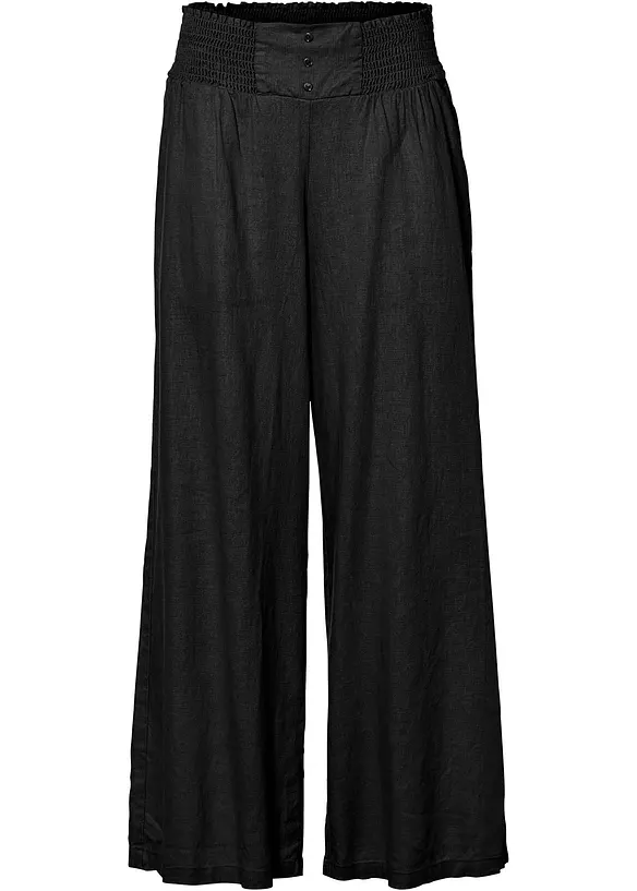 Marlene Dietrich broek in een luchtige linnenmix, bonprix