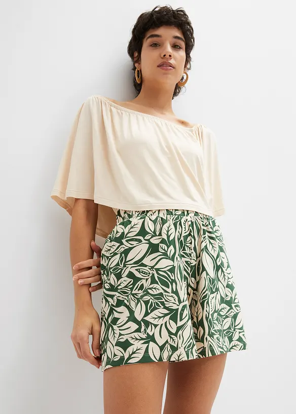 Jersey short van een elastische katoenmix, bonprix