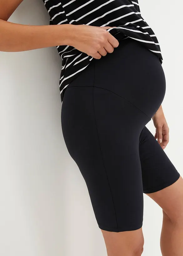 Zwangerschaps biker short (set van 2) met biologisch katoen, bonprix