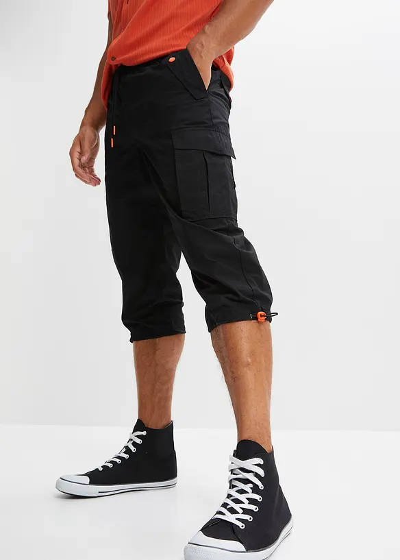 3/4 cargo instapbroek, slim fit, bonprix