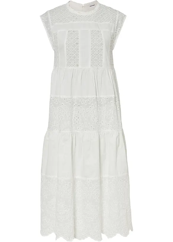 Midi jurk met kant, bonprix