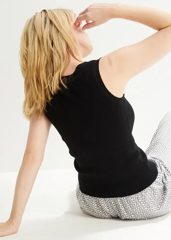 Lichte, gebreide top met V-hals, bonprix