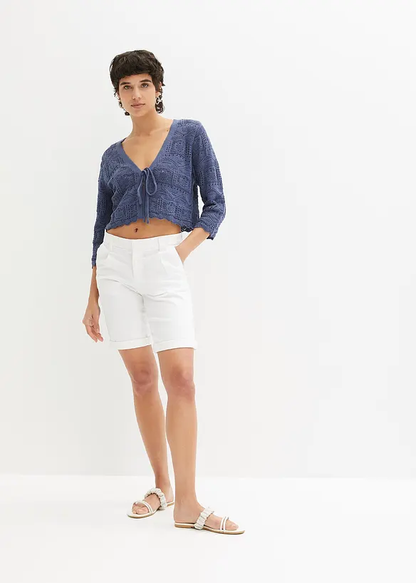 Ajour bolero met 3/4 mouwen, bonprix