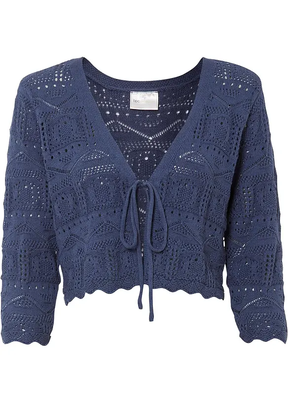 Ajour bolero met 3/4 mouwen, bonprix
