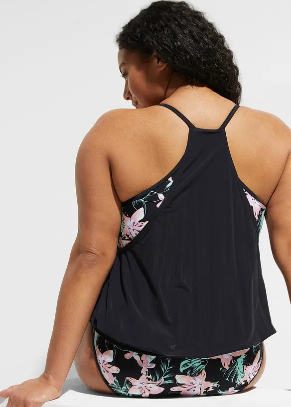 Oversized tankini in layer look (2-dlg. set), bonprix