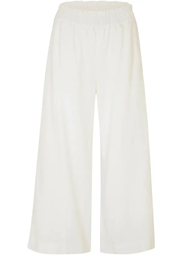 Culotte met linnen, tot op de kuit, bonprix
