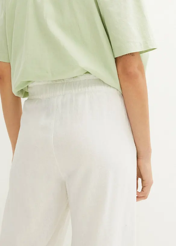 Culotte met linnen, tot op de kuit, bonprix