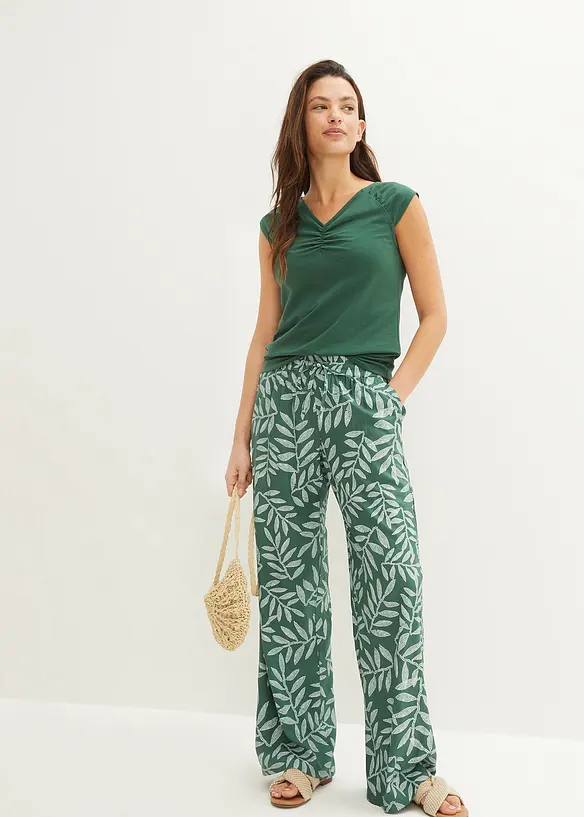 Top met V-hals, bonprix